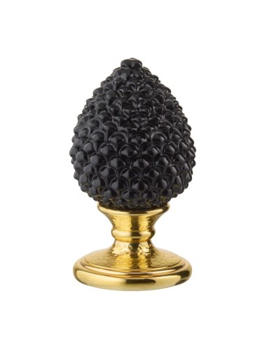 Pigna Siciliana Scultura Portafortuna Base Oro