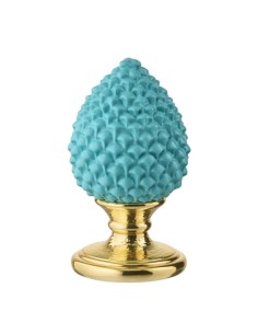 Sicilian Pine Cone Resin Sculpture Golden Base 2