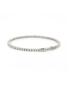 925 Sterling Silver Tennis Bracelet White Zirconia Unoaerre