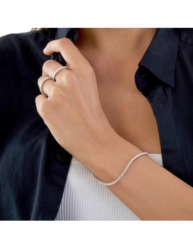 925 Sterling Silver Tennis Bracelet White...