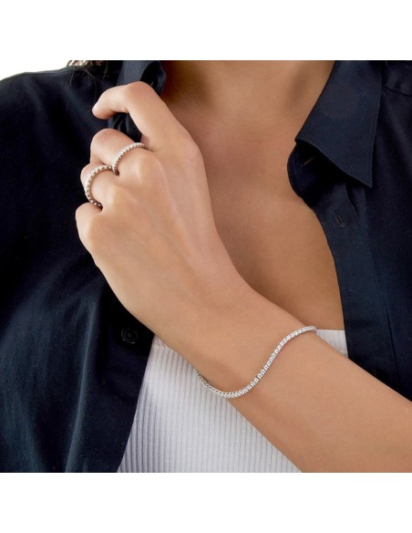 Bracciale Tennis in Argento 925 con Zirconi Bianchi Unoaerre