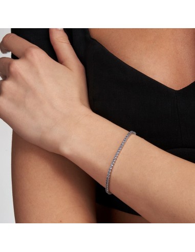 925 Sterling Silver Tennis Bracelet Light Blue...