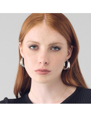 Orecchini Ovali Bold in Argento 925 