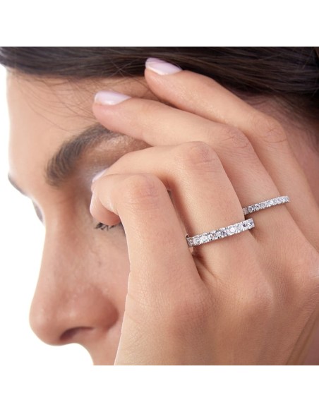 925 Sterling Silver Maxi Eternity Ring