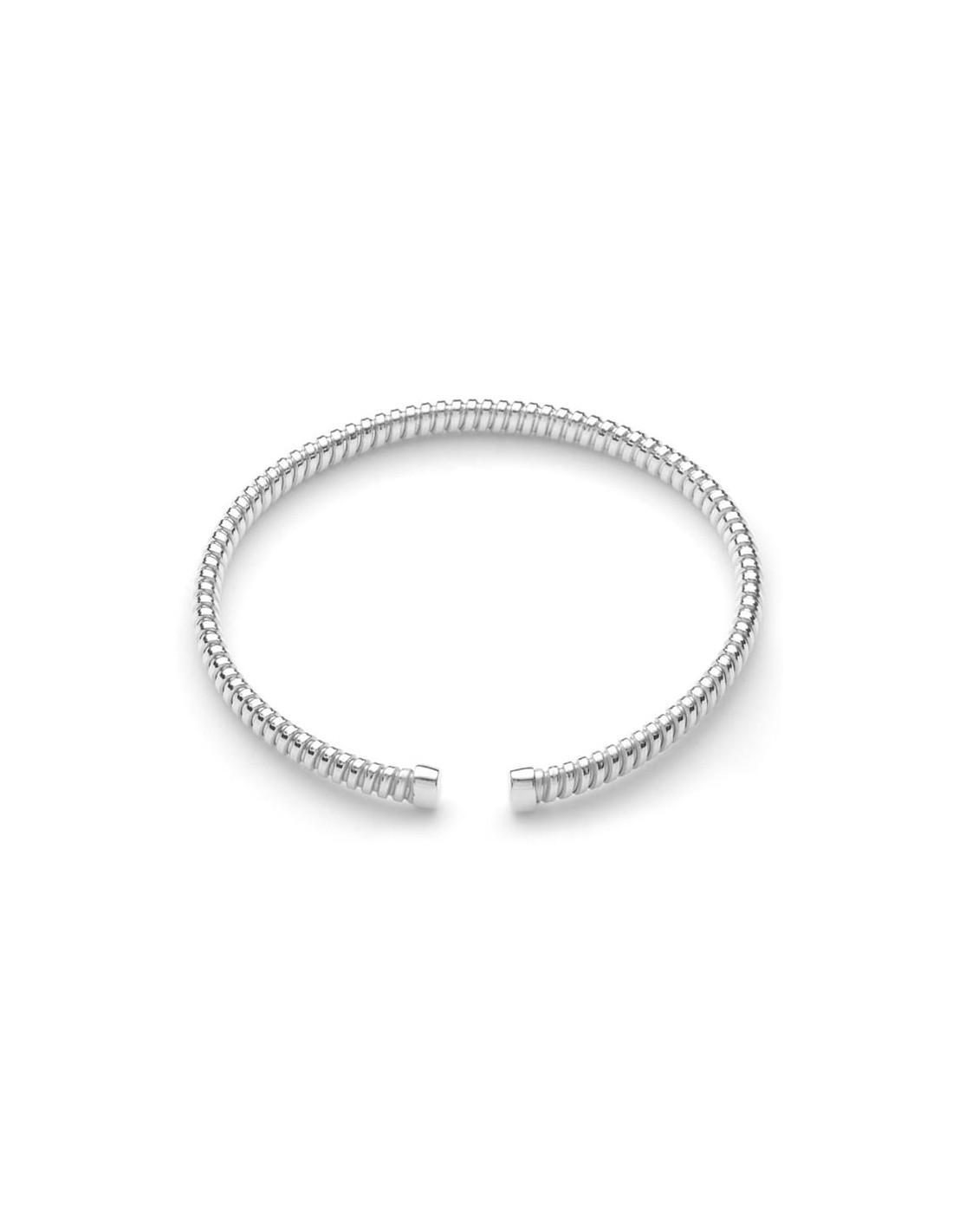MILAKOO Bracciale Rigido In Acciaio Inox - Colori Argento, Oro, Nero E Rosa - Larghezze 6mm E 8mm, Regalabile