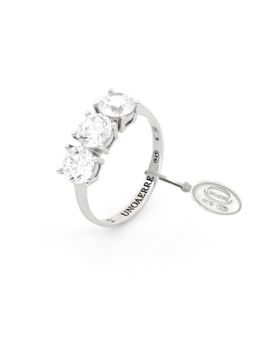 Maxi Trilogy Ring 925 Sterling Silver with Cubic Zirconia