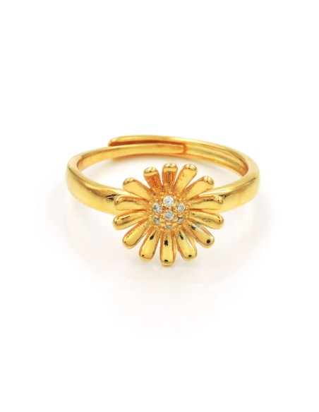 925 Sterling Silver Daisy Ring 