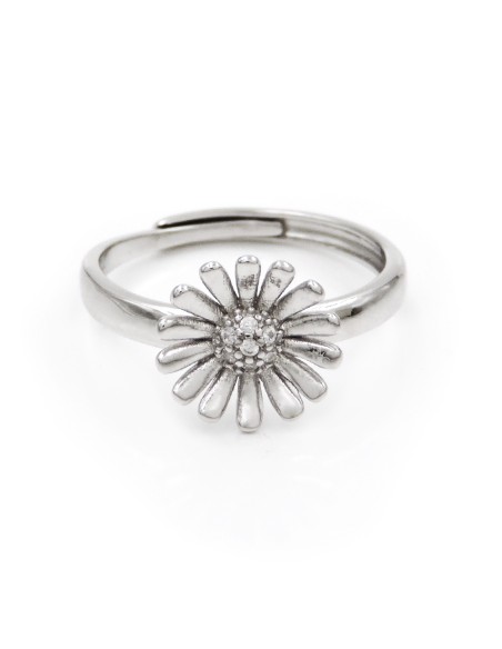 925er Sterlingsilber Gänseblümchenring 
