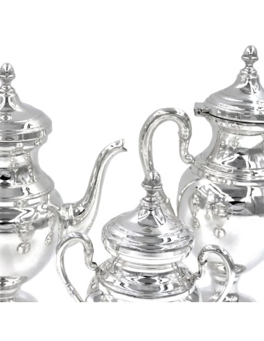 Servizio da Caffè in Argento 800 Stile Inglese...