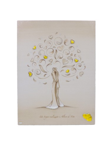 Quadro Decorativo Sposi Albero della Vita con...