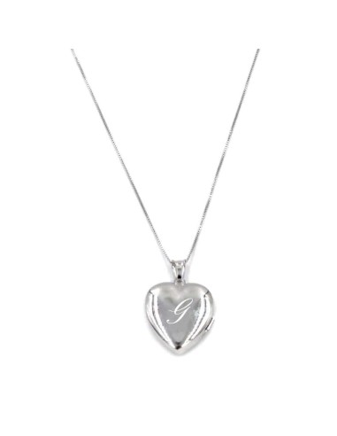 925 Sterling Silver Necklace with Heart Picture...