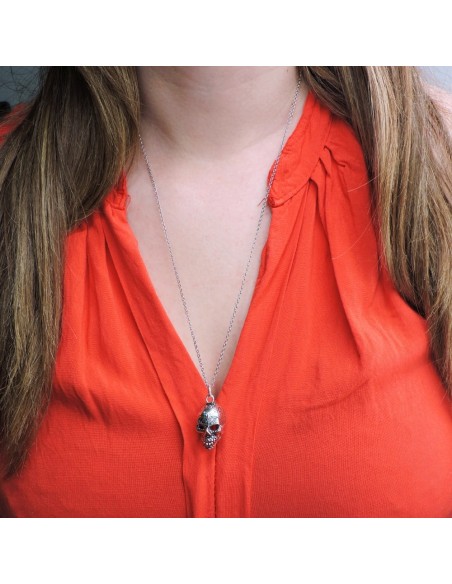 Collana con Teschio Messicano Calavera in argento 925