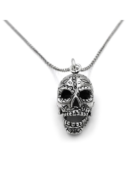 Collana con Teschio Messicano Calavera in argento 925