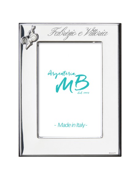 25th Wedding Anniversary Photo Frame with Personalized Engraving