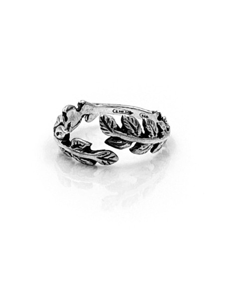 925er Sterlingsilber Lorbeerkranz Ring