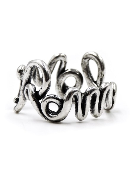 925 Sterling Silver Rome Love Ring