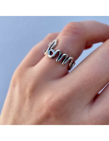 925er Sterlingsilber Rome Love Ring