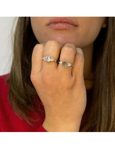 925 Sterling Silver Ring with Large Oval Stone