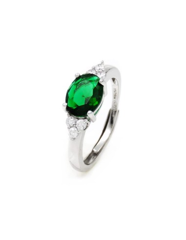 925 Sterling Silver Ring with Large Oval Stone