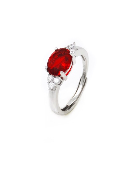 925 Sterling Silver Ring with Large Oval Stone