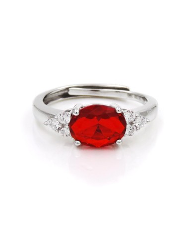 925er Sterlingsilber Ring mit Großem Ovalen Stein