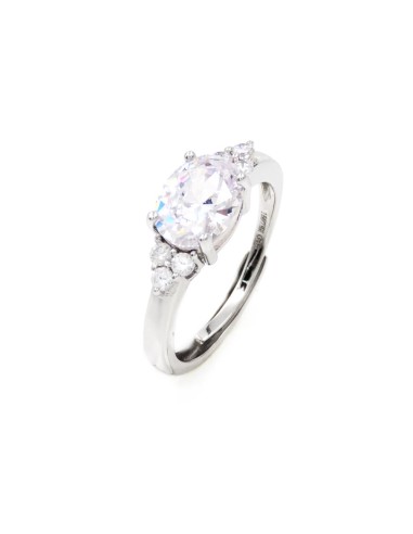 925er Sterlingsilber Ring mit Großem Ovalen Stein