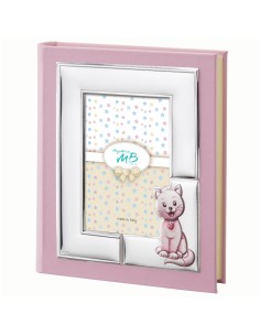 Customizable Pink Cat Photo Album for Baby Girl