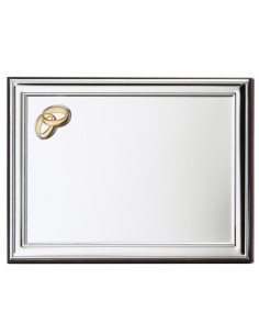 Customizable Silver Plated Wedding Greetings Plaque 