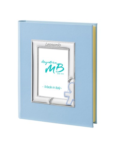 Baby Boy Birth Photo Album Blue Customizable...