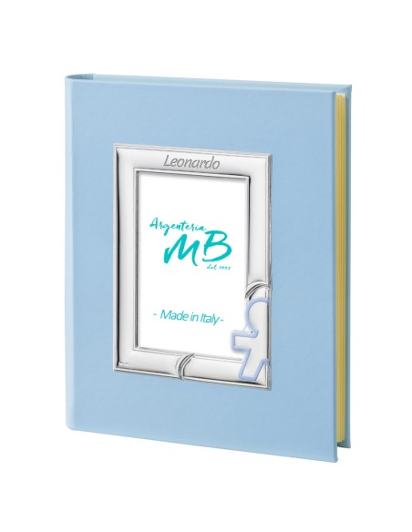 Baby Junge Geburt Fotoalbum Blau Personalisierbar mit Namensgravur