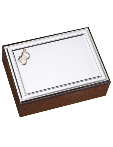 50th Anniversary Jewelry Box Customizable with Engraving