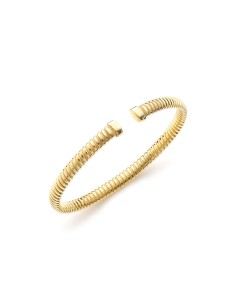 Vergoldetes Ovales Armreif Armband aus Sterlingsilber