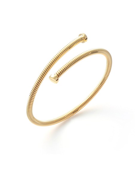 Bracciale Chiodo Dorato Bangle Semirigido 