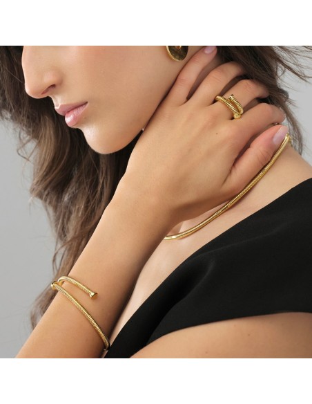 Golden Nail Bangle