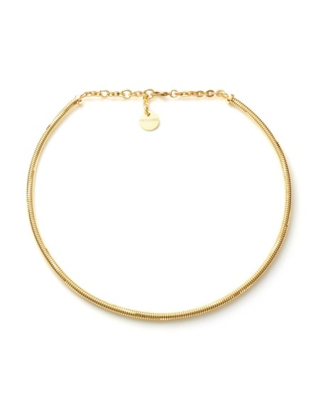 Goldene Nagelkette Halbstarrer Halsreif
