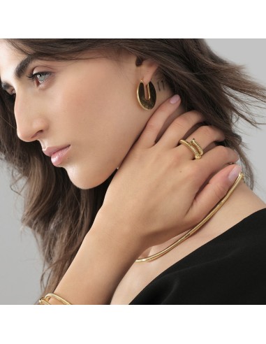 Collana Chiodo Dorata Choker Semirigido