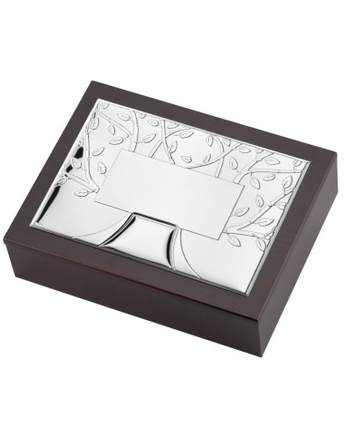 Scatola Portagioie con Albero della Vita con Targa Personalizzabile 