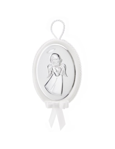 Oval Crib Musical Medallion with Little Angel
