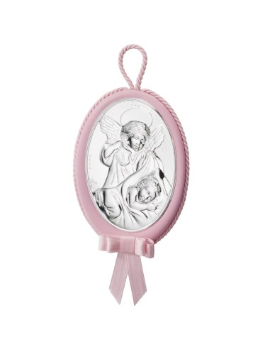 Medaglione Capoculla Angelo Custode con Carillon 