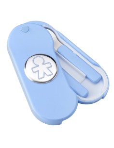 Cutlery Set for Boy with Customizable Blue Case