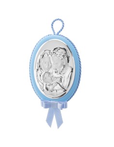 Customizable Crib Medallion with Holy Family