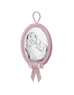 Krippenmedaillon Madonna mit Kind und Glockenspiel 2