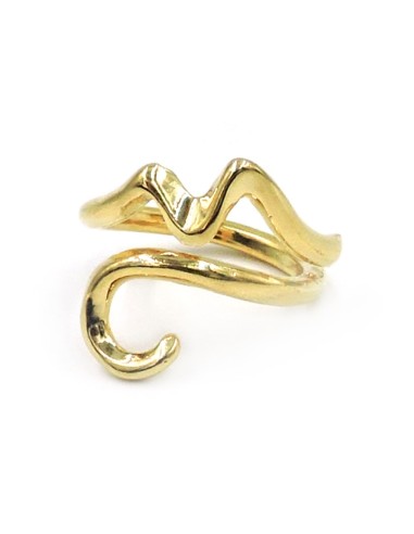 Anello Golfo di Napoli in Argento Placcato Oro