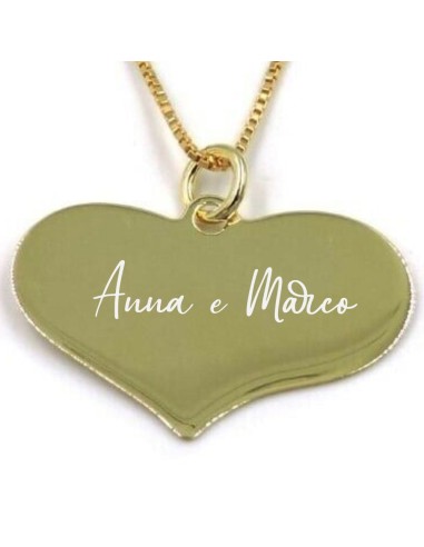 Collana con Medaglia Cuore in Argento 925...