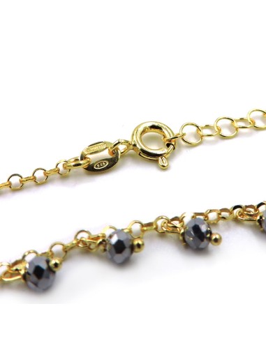 Collana in Argento 925 Placcato Oro Giallo con...
