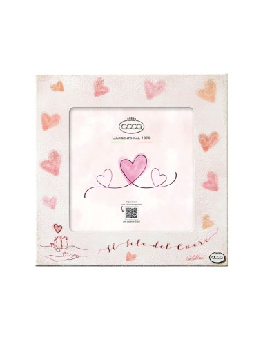 Portafoto per Nascita Il Filo del Cuore per foto 12x12 cm