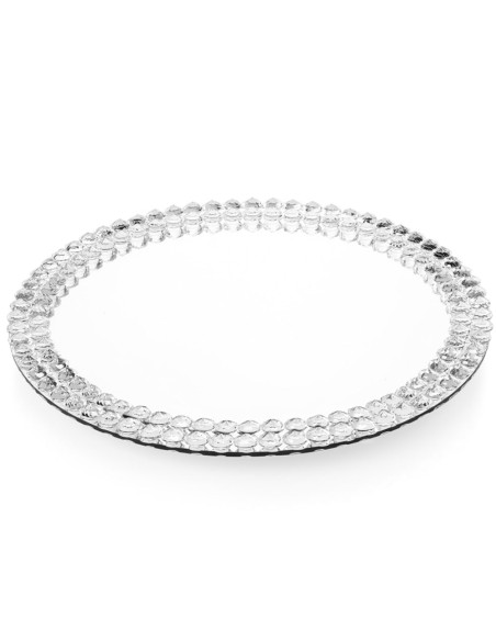 Round Crystal Tray Diameter 35 cm