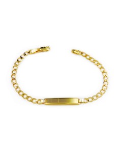 Customizable  9K Gold Tag Bracelet