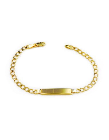 Bracciale in Oro 9 Carati con Targa...