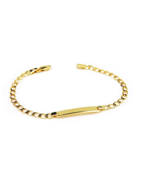 Customizable  9K Gold Tag Bracelet